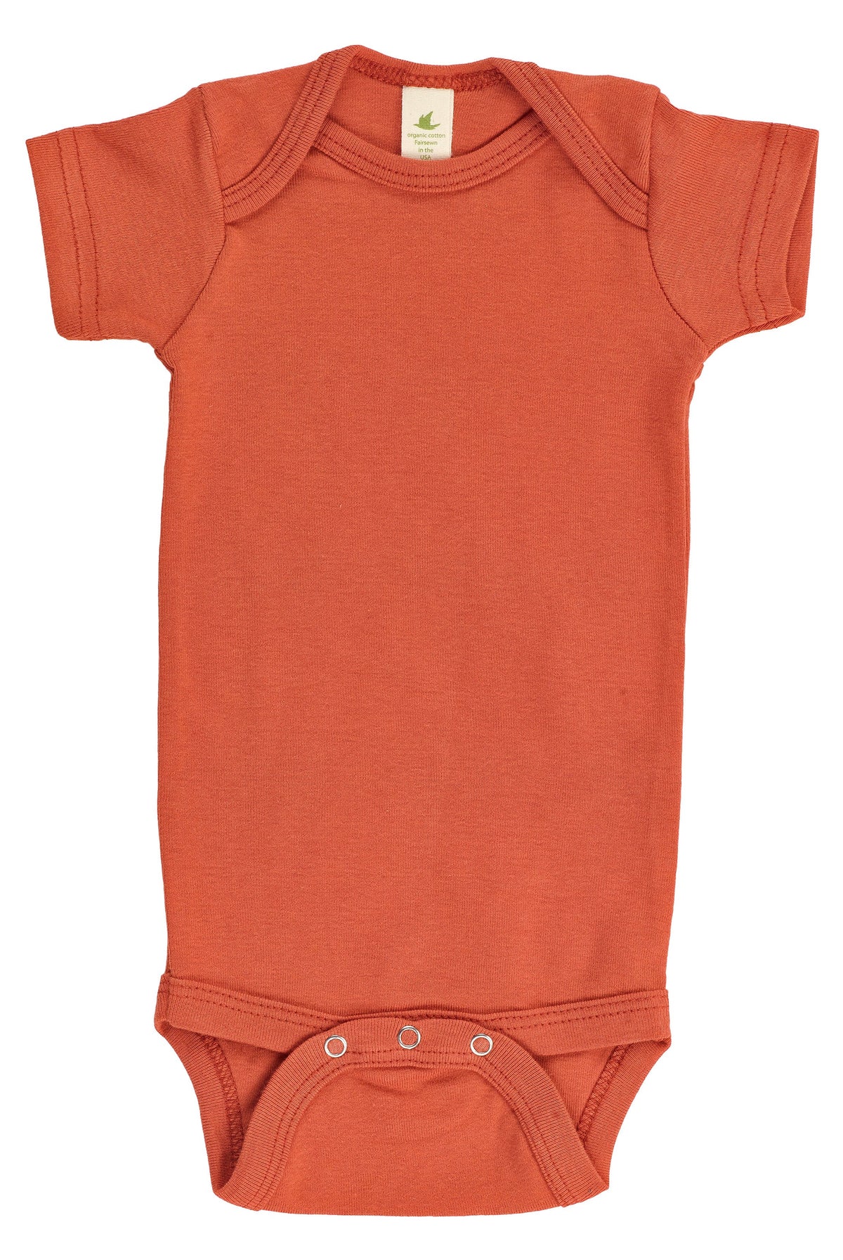 Organic Cotton Short Sleeve Snappie - Hot Sauce - USA Made - Asheville Apparel