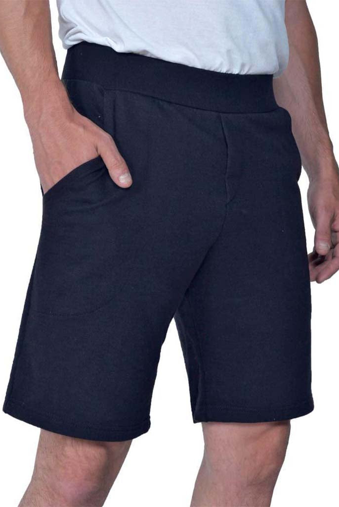 USA Made Organic Cotton Men's Lightweight French Terry Nantucket Shorts in Marine