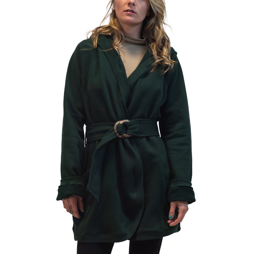 Fleece wrap coat outlet
