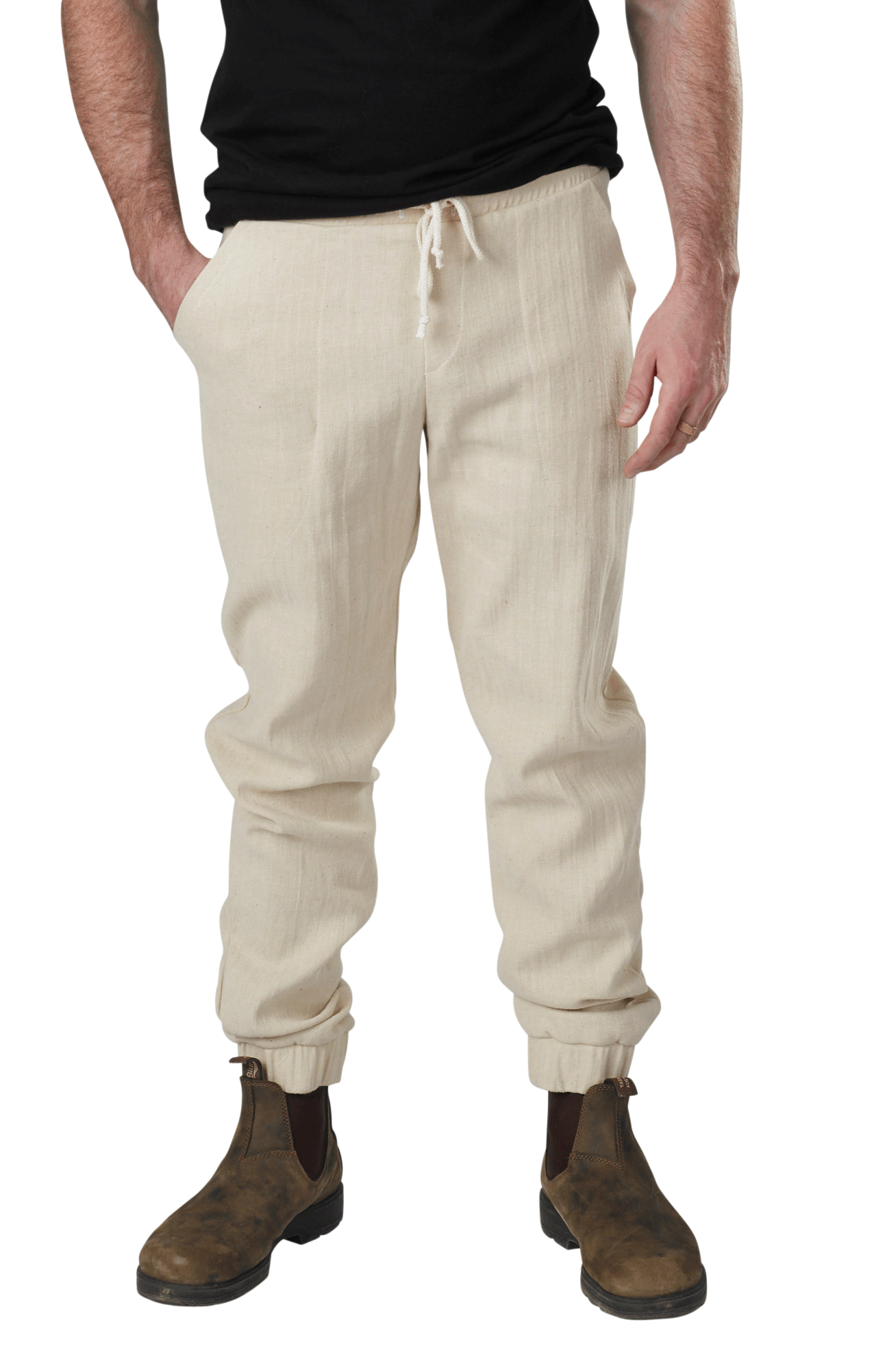 Woven jogger pants shop