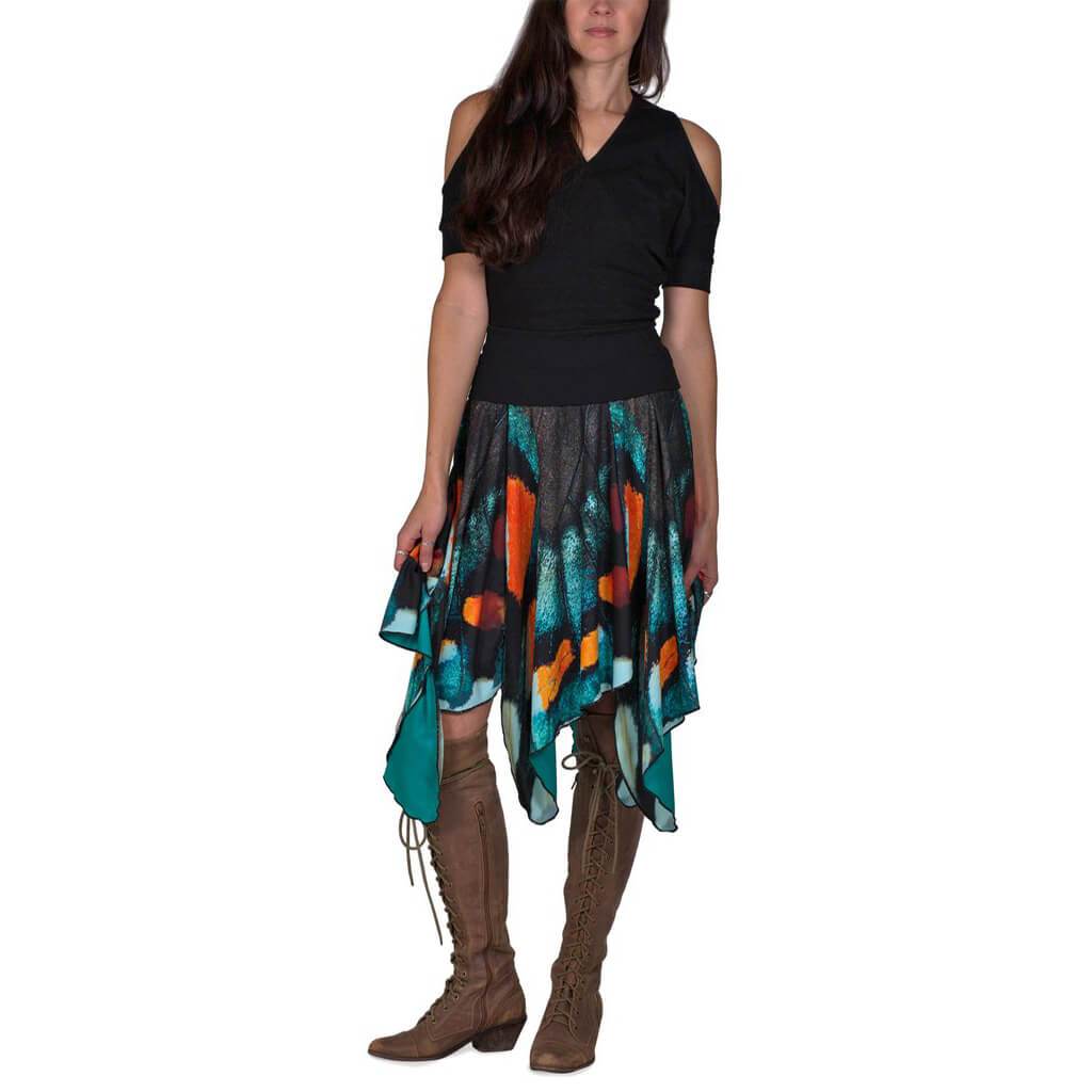 Recycled PET Mt. Pisgah Butterfly Skirt Front View