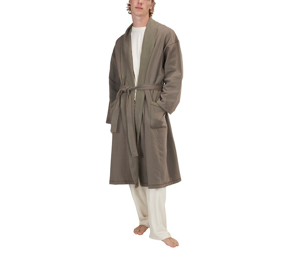 Mid-Length Fleece Robe – Spiritex | Sustainable Fabric & Apparel