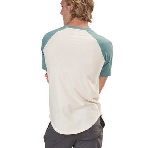 Short Sleeve Baseball Raglan Tee L / Natural/Scarab