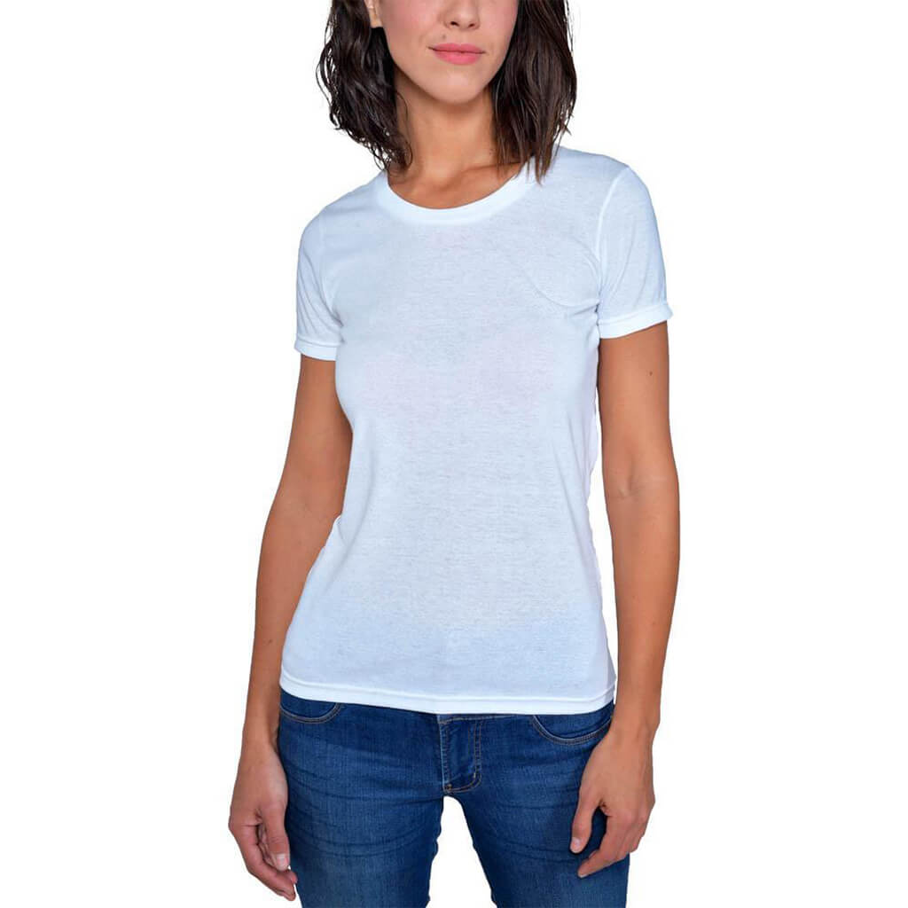 50/50 | Short Sleeve Favorite Crewneck Tee | White | USA Made - Asheville Apparel