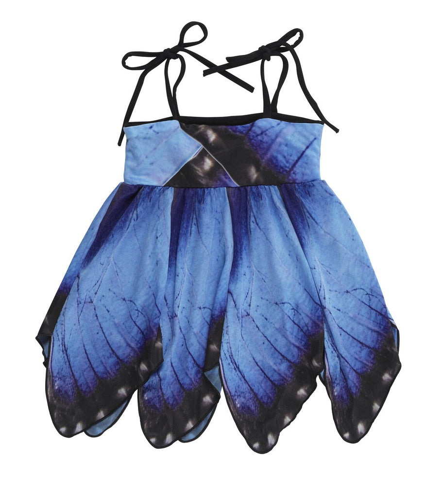 Kid's Blue Morpho Butterfly Dress - Asheville Apparel