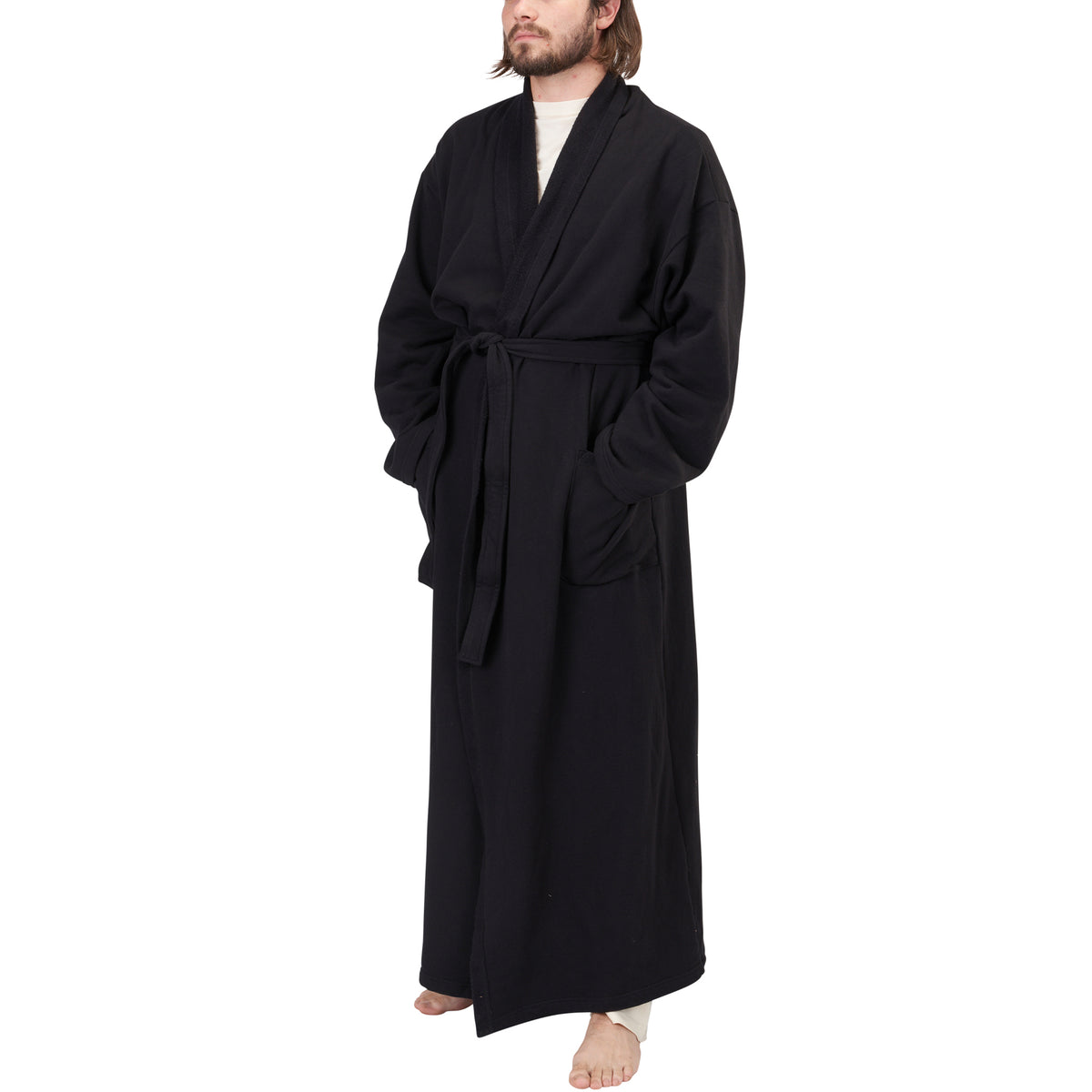 Full-Length Fleece Robe – Spiritex | Sustainable Fabric & Apparel