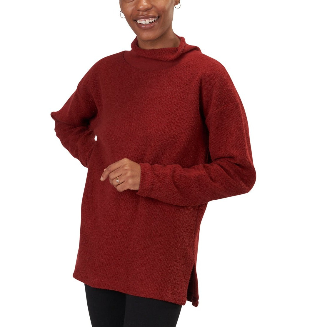 Organic Cotton Tunic Sweatshirt, USA Made French Terry Tunic – Spiritex