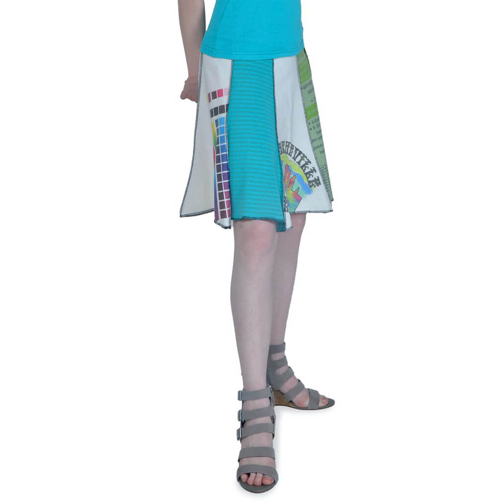 Upcycled Short Bell Skirt Spiritex Sustainable Fabric Apparel