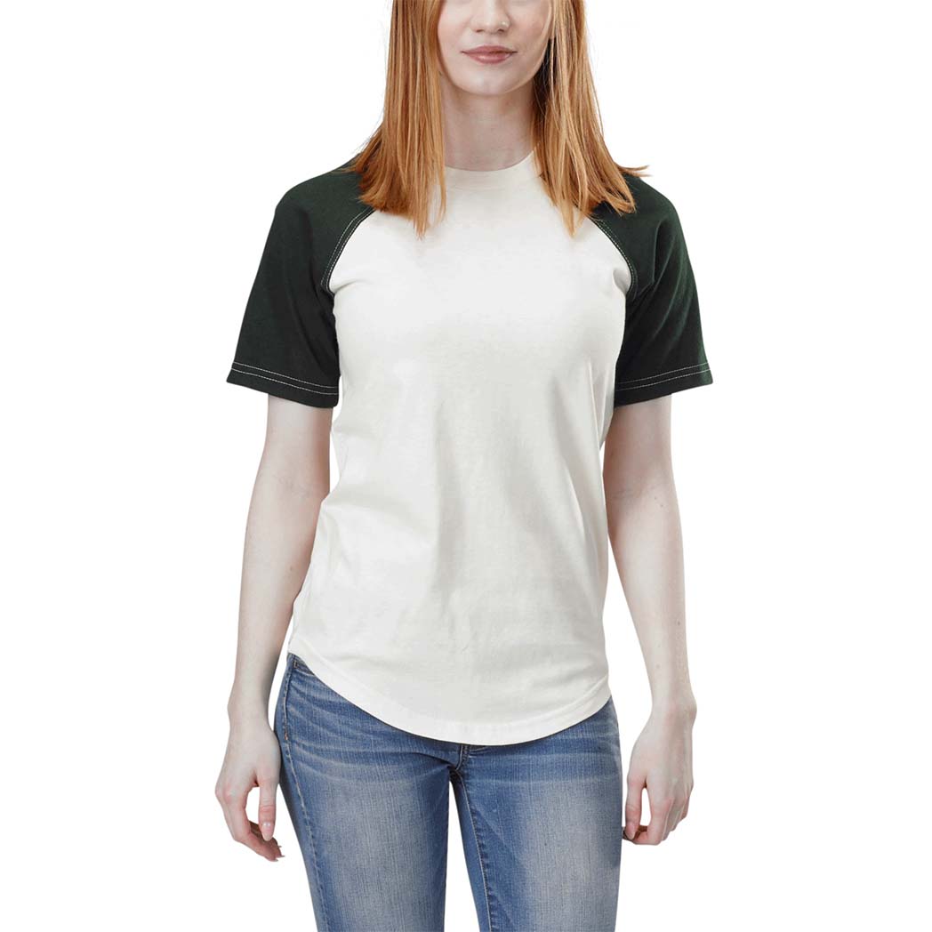 Short Sleeve Baseball Raglan Tee – Spiritex Sustainable Fabric